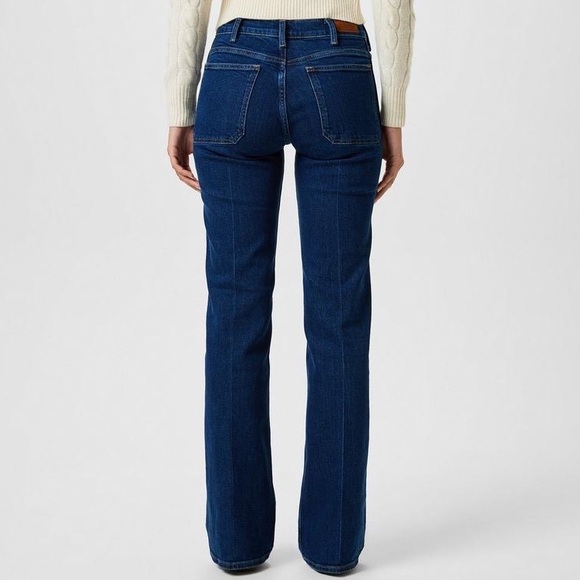 Polo Ralph Lauren Jenn flare jeans dark wash high rise size 28 regular length - Picture 2 of 14